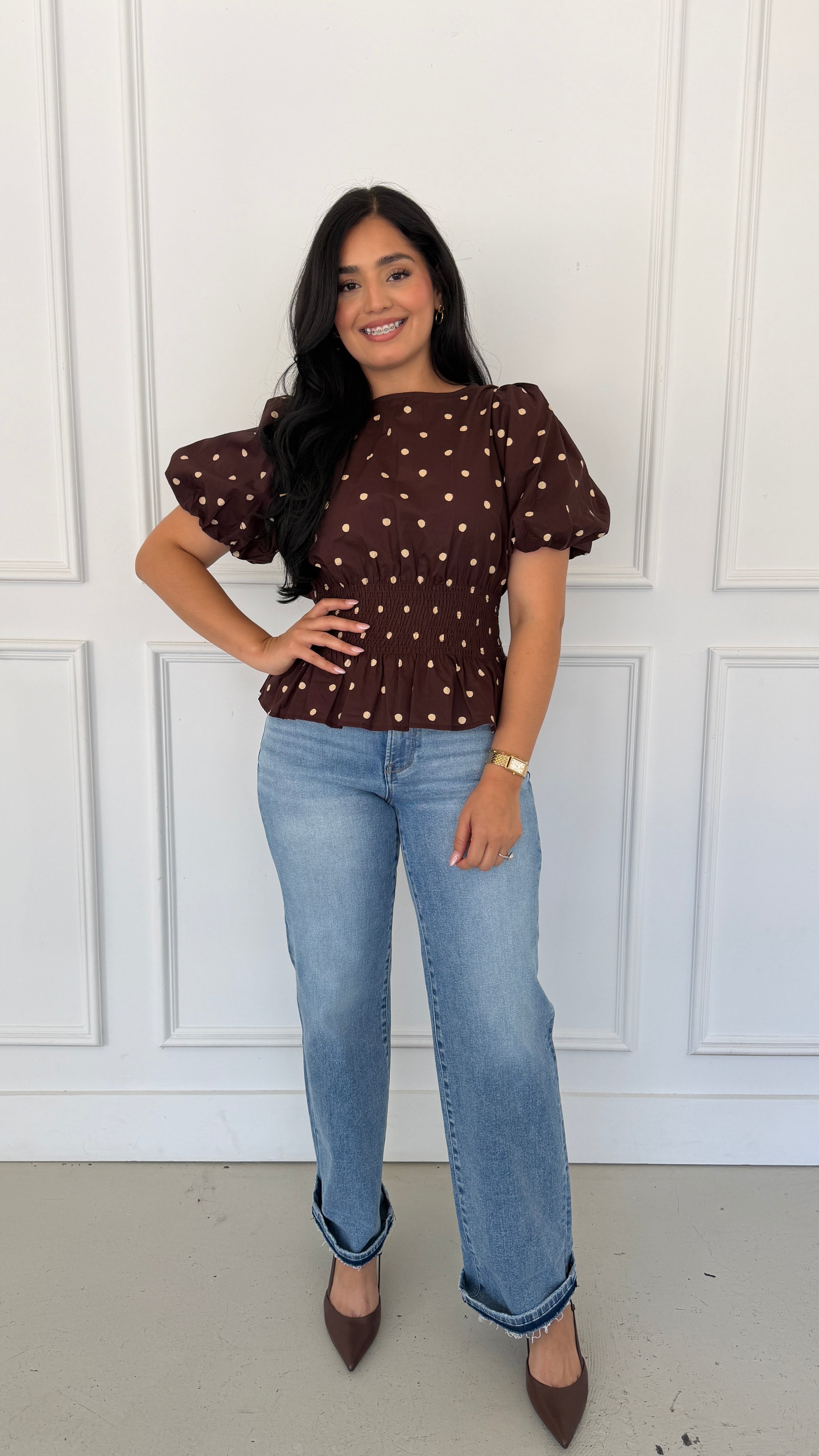 EMMA BROWN TOP