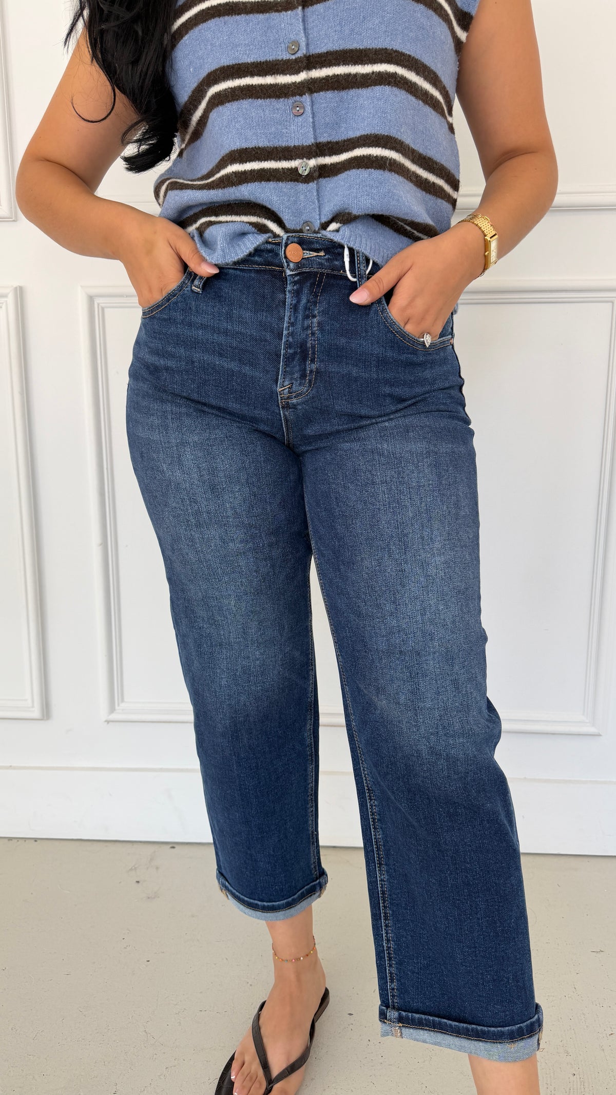 THE EVERLY DARK DENIM JEANS