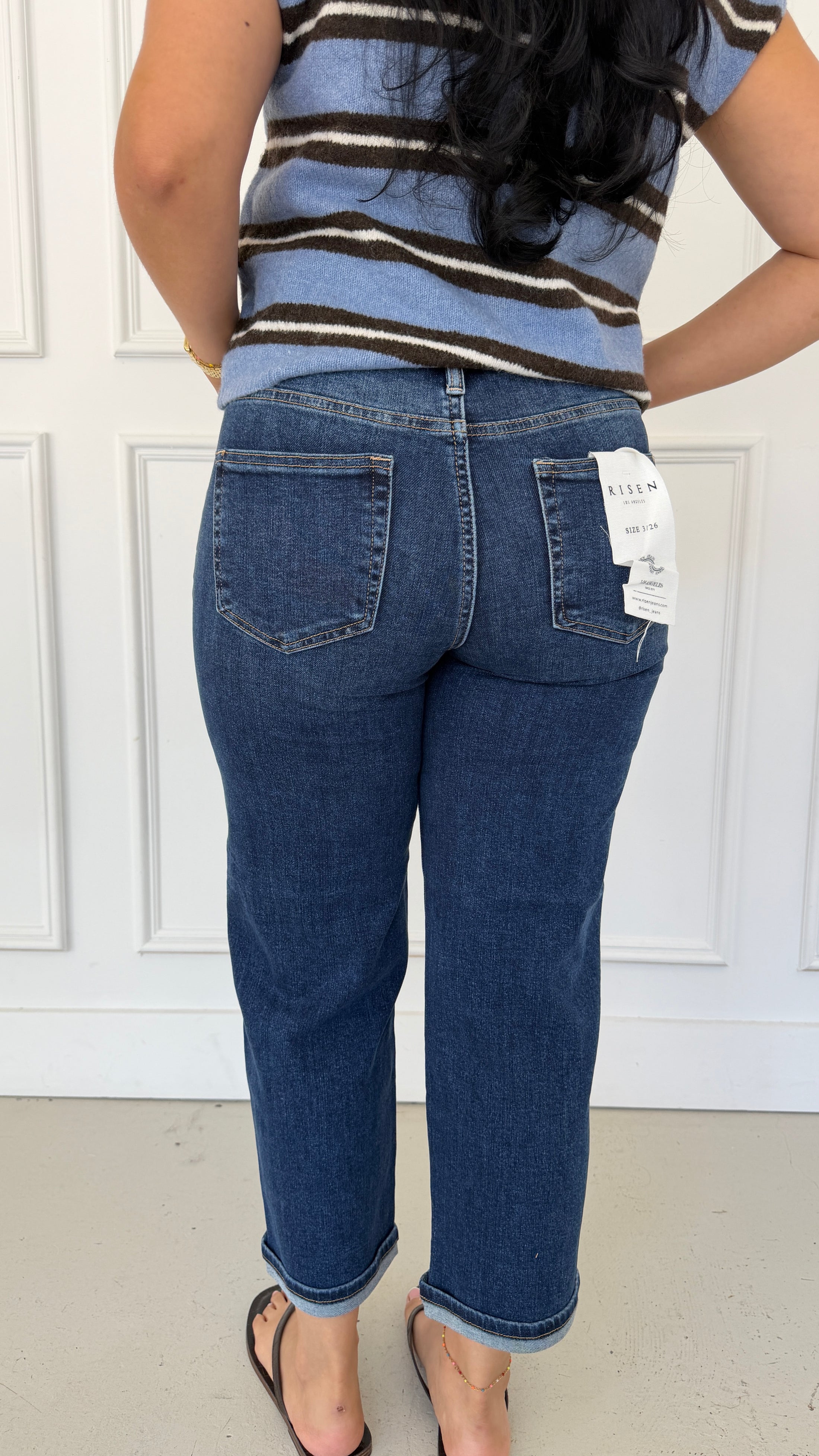 THE EVERLY DARK DENIM JEANS