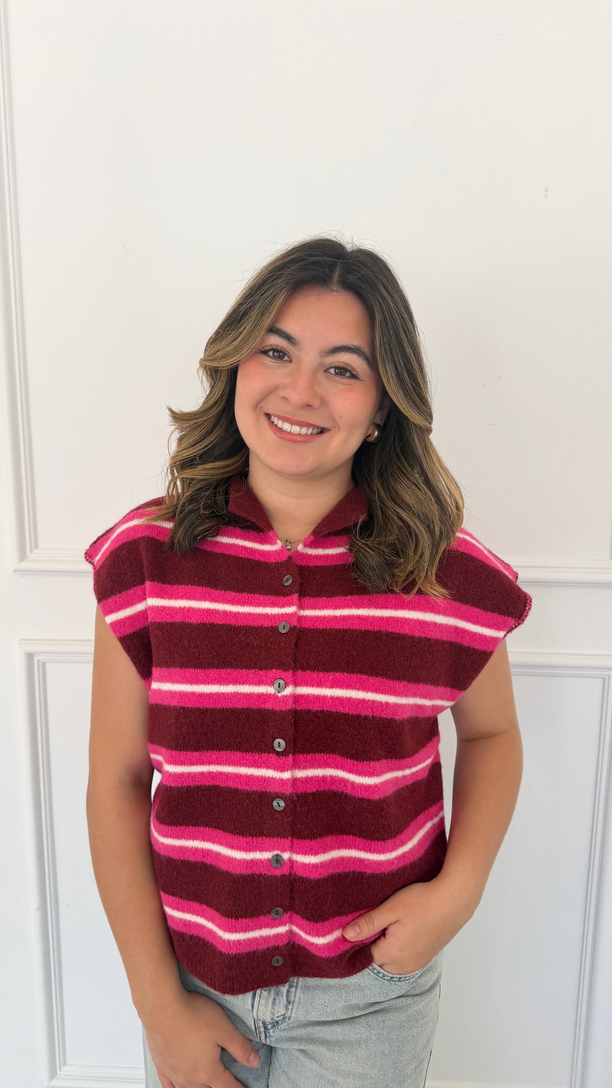 Margot burgandy swater top
