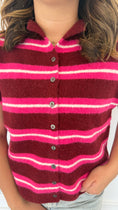 Load image into Gallery viewer, Margot burgandy swater top
