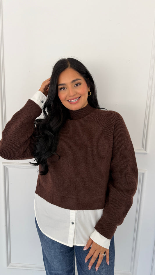KARELY BROWN SWEATSHIRT
