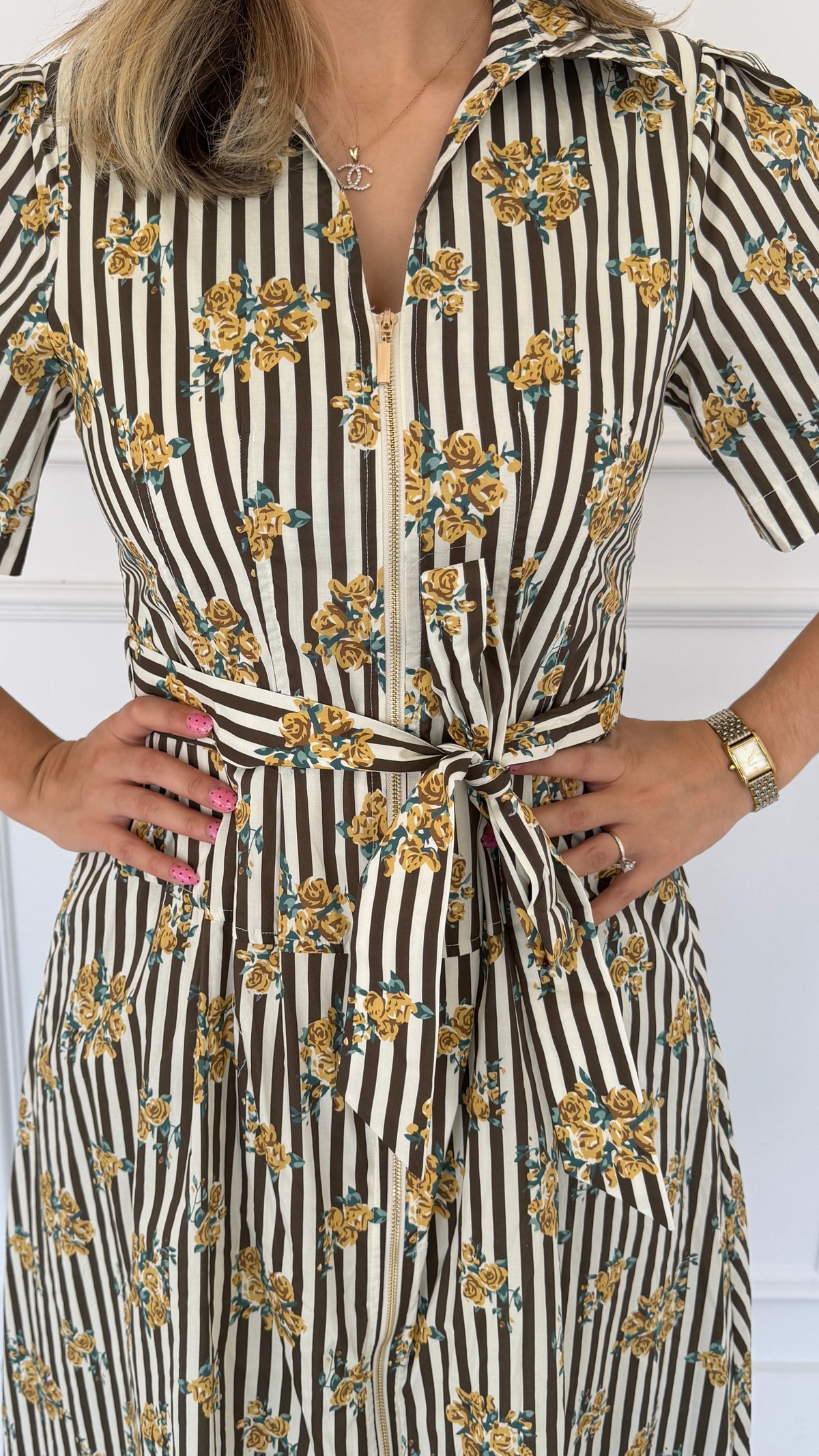 ZOEY YELLOW FLOWER DRESS