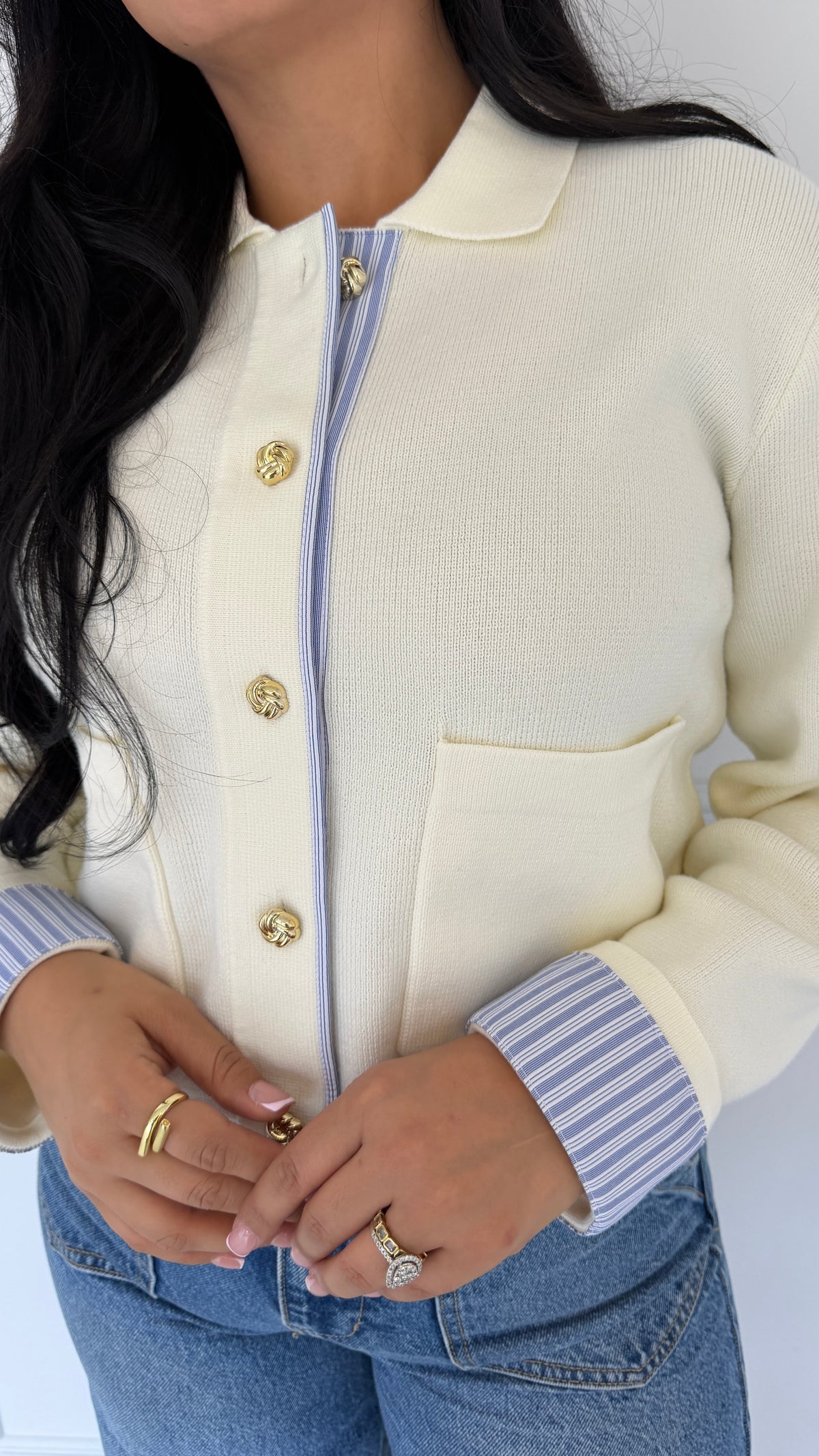 ELARA BLUE CARDIGAN