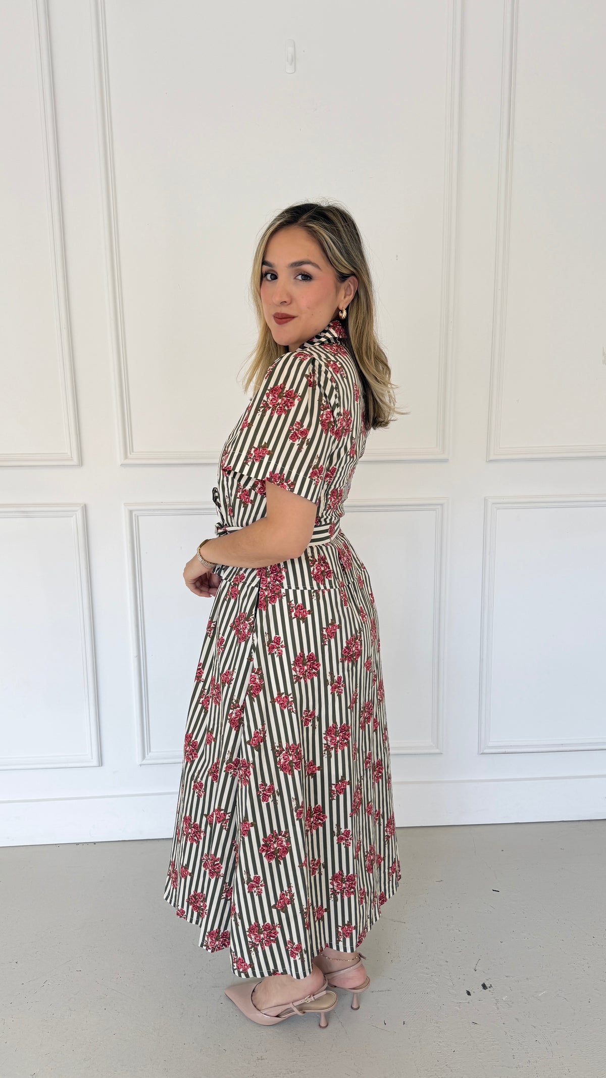 ZOEY PINK FLORAL DRESS