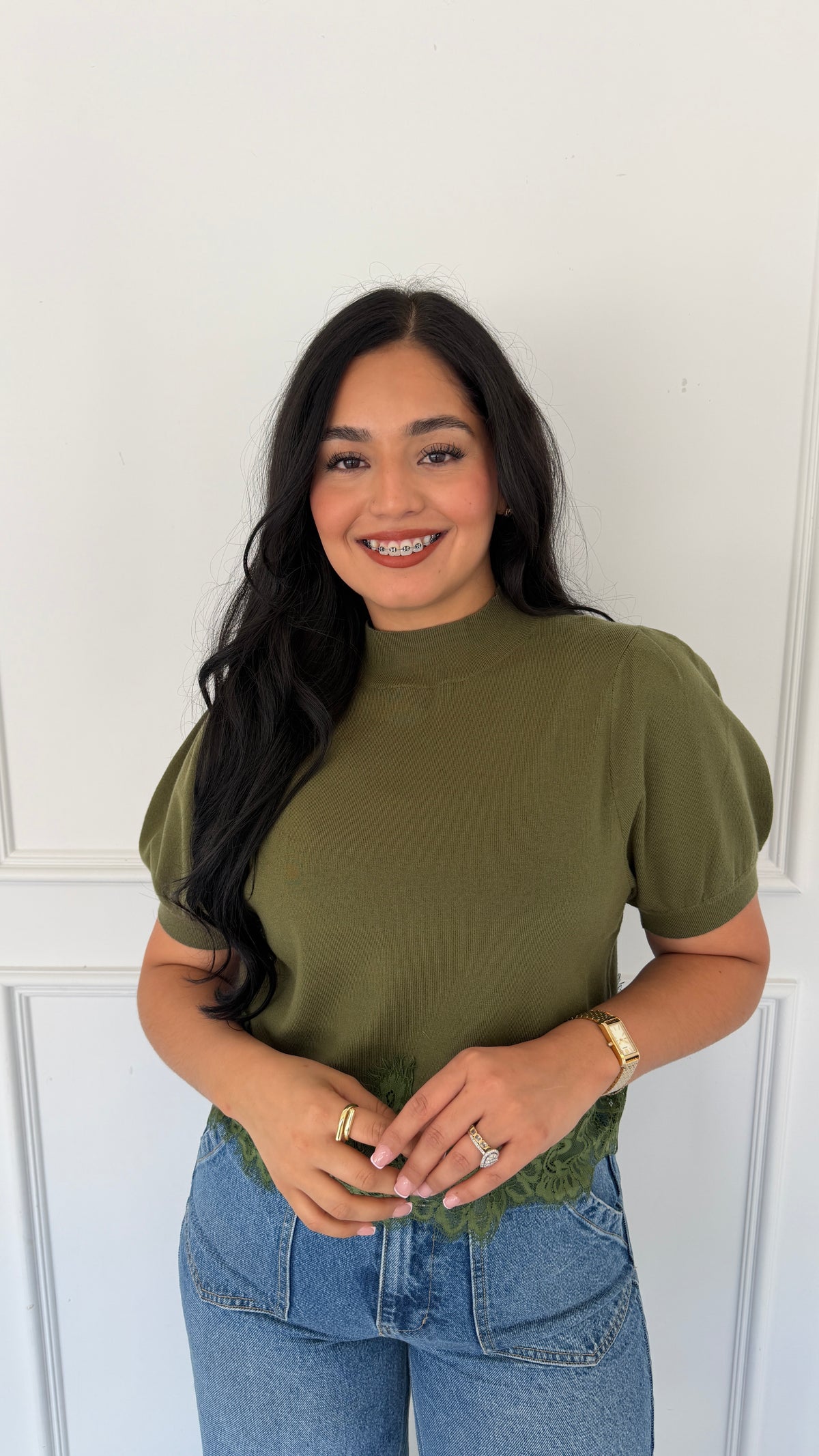 CELINE OLIVE TOP