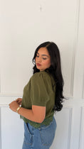 Load image into Gallery viewer, CELINE OLIVE TOP
