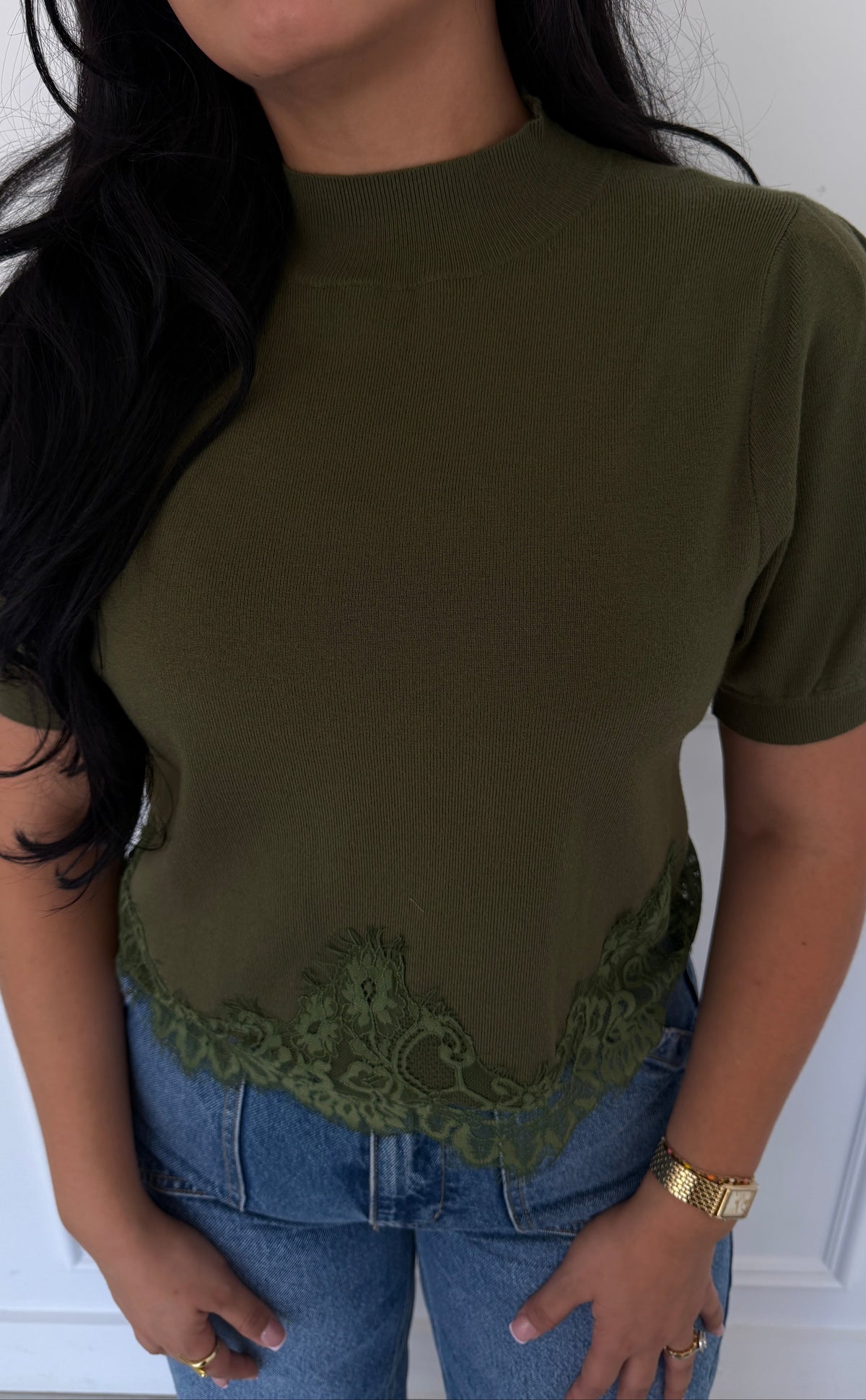 CELINE OLIVE TOP