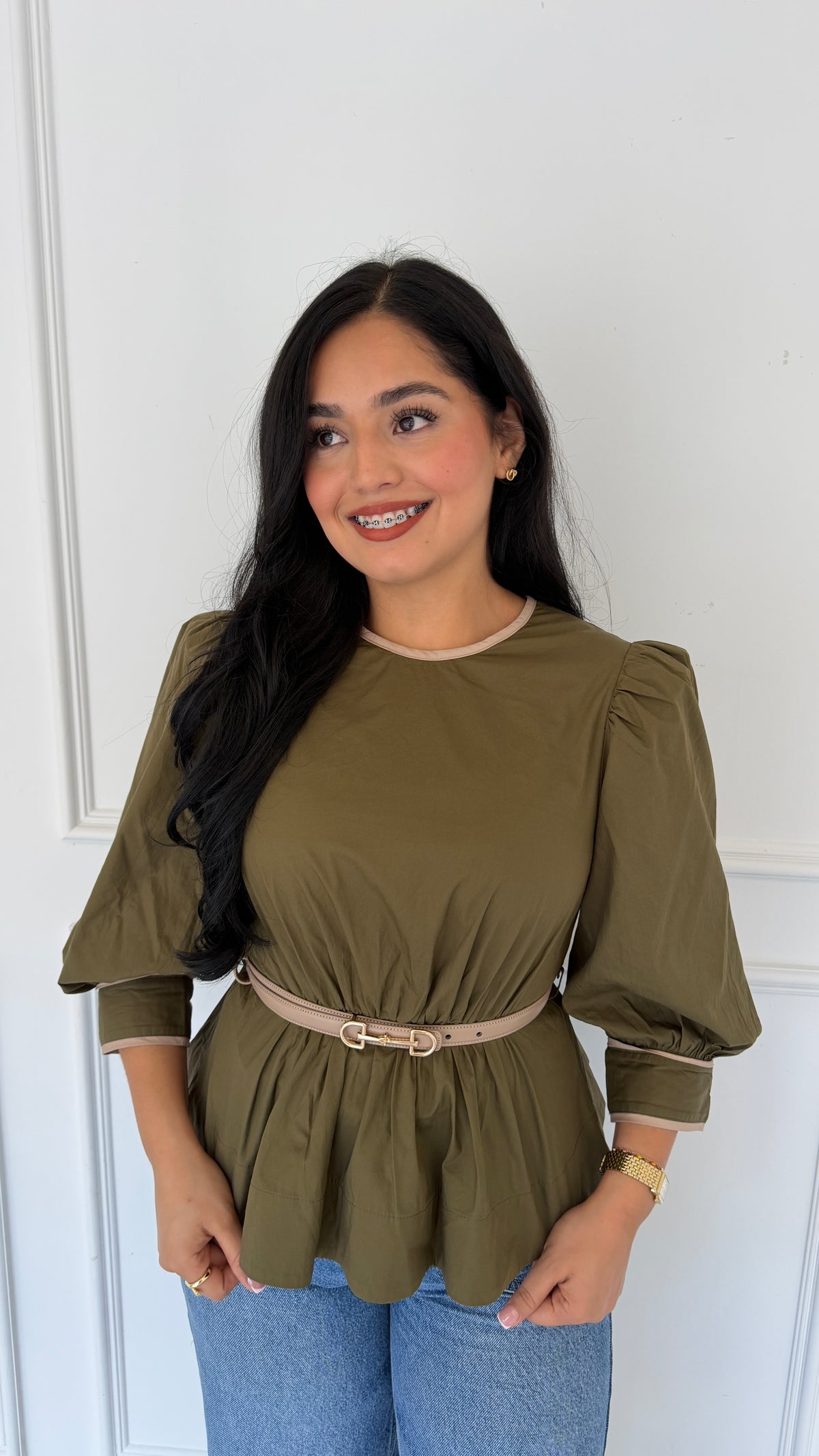 NOLA OLIVE TOP