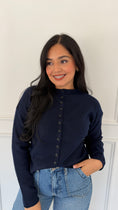 Load image into Gallery viewer, JULIETTE NAVY CARDIGAN
