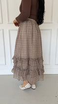 Load image into Gallery viewer, Vienna ruffle brown skirt
