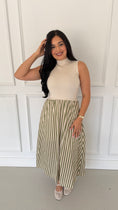 Load image into Gallery viewer, SADIE GREEN STRIPE DRESS
