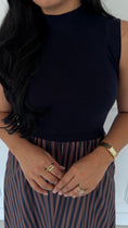 Load image into Gallery viewer, SADIE BROWN STRIPE DRESS

