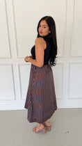 Load image into Gallery viewer, SADIE BROWN STRIPE DRESS
