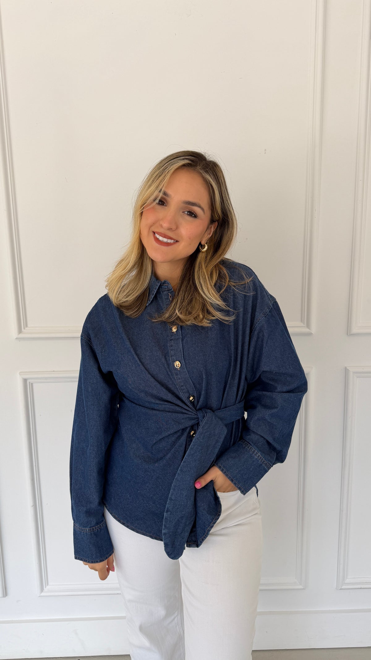 SERENA DENIM TOP
