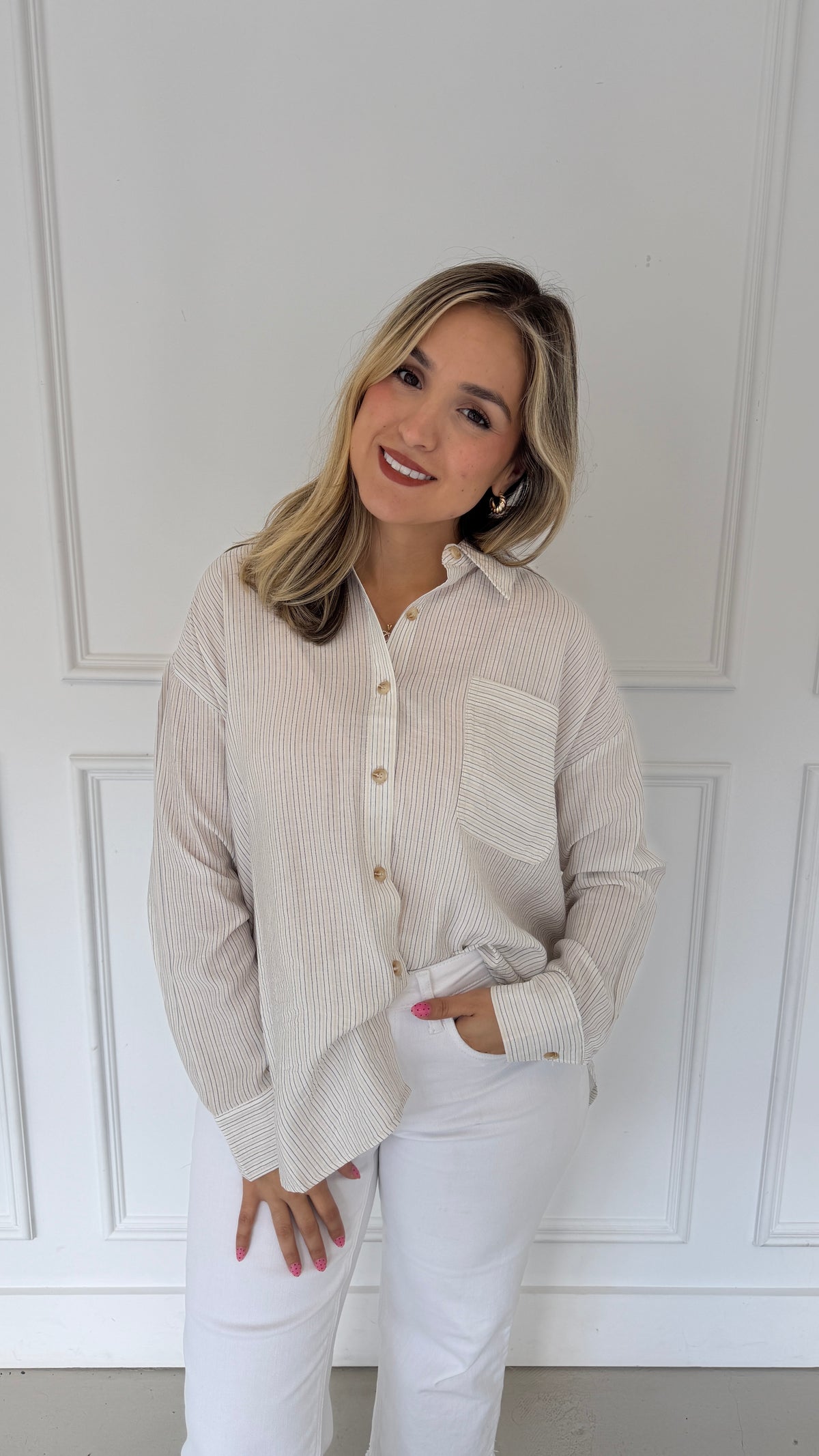 POSIE CREAM TOP