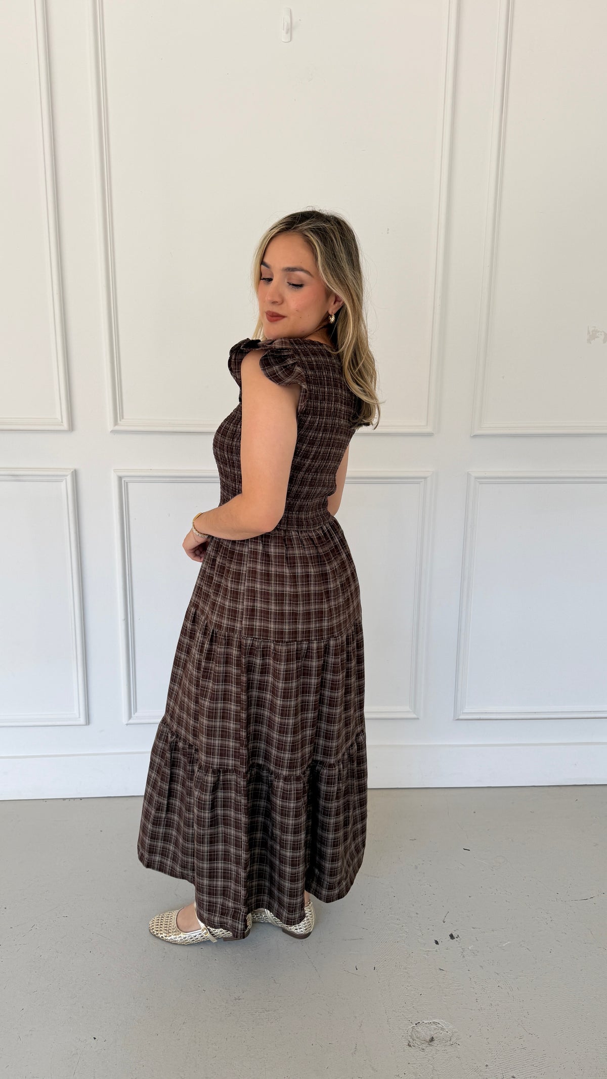 ANALIA BROWN DRESS