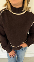 Load image into Gallery viewer, COLLINS BROWN SWEATER TOP

