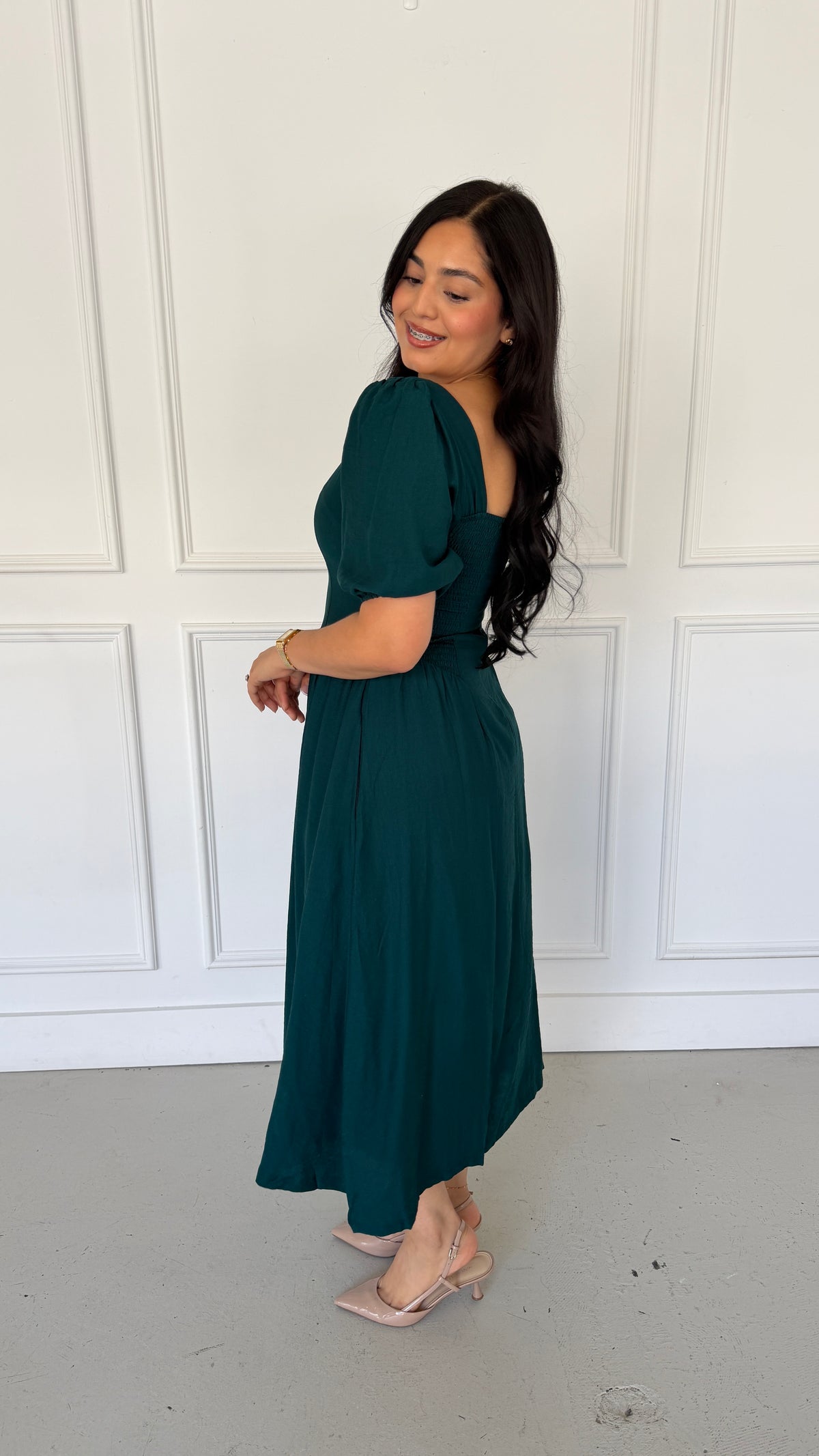 ELBONY ESMERALD GREEN DRESS