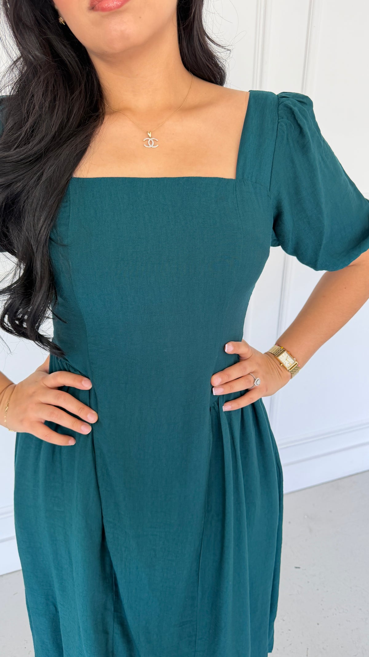 ELBONY ESMERALD GREEN DRESS