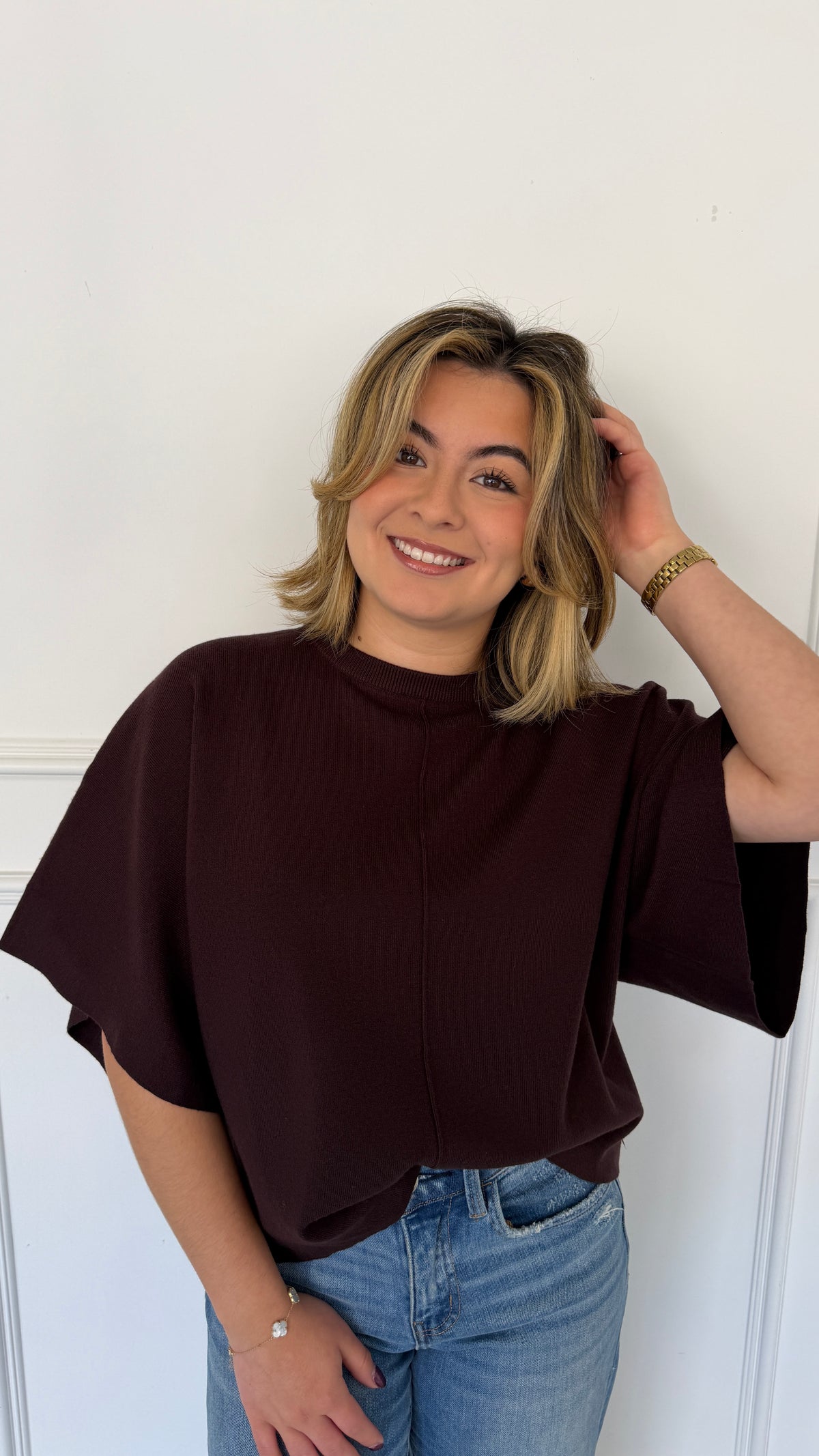 REEMI BROWN TOP