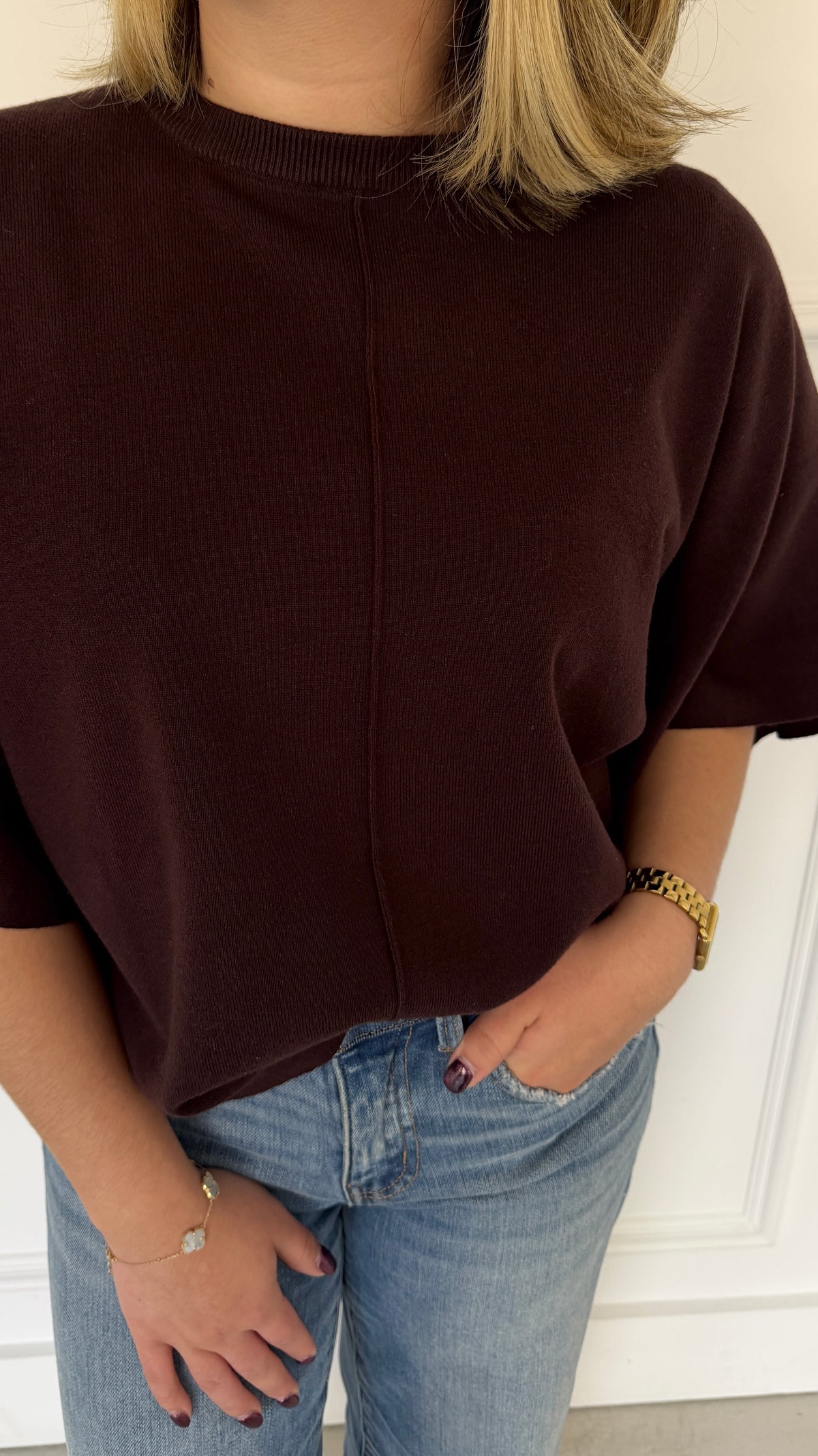 REEMI BROWN TOP