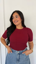 Load image into Gallery viewer, AMELIE BURGANDY TOP
