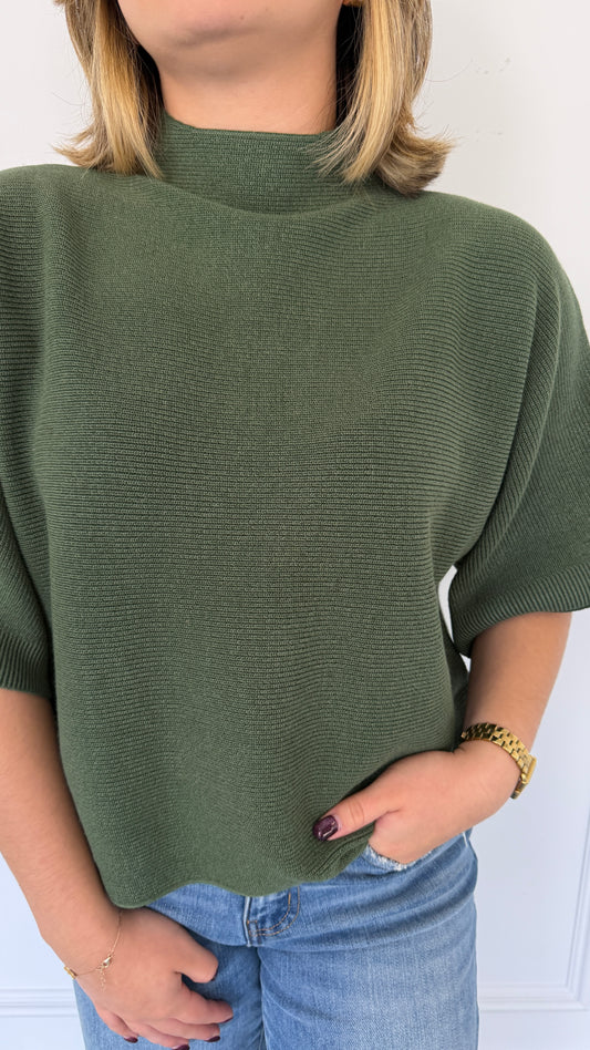 NOELLE OLIVE TOP
