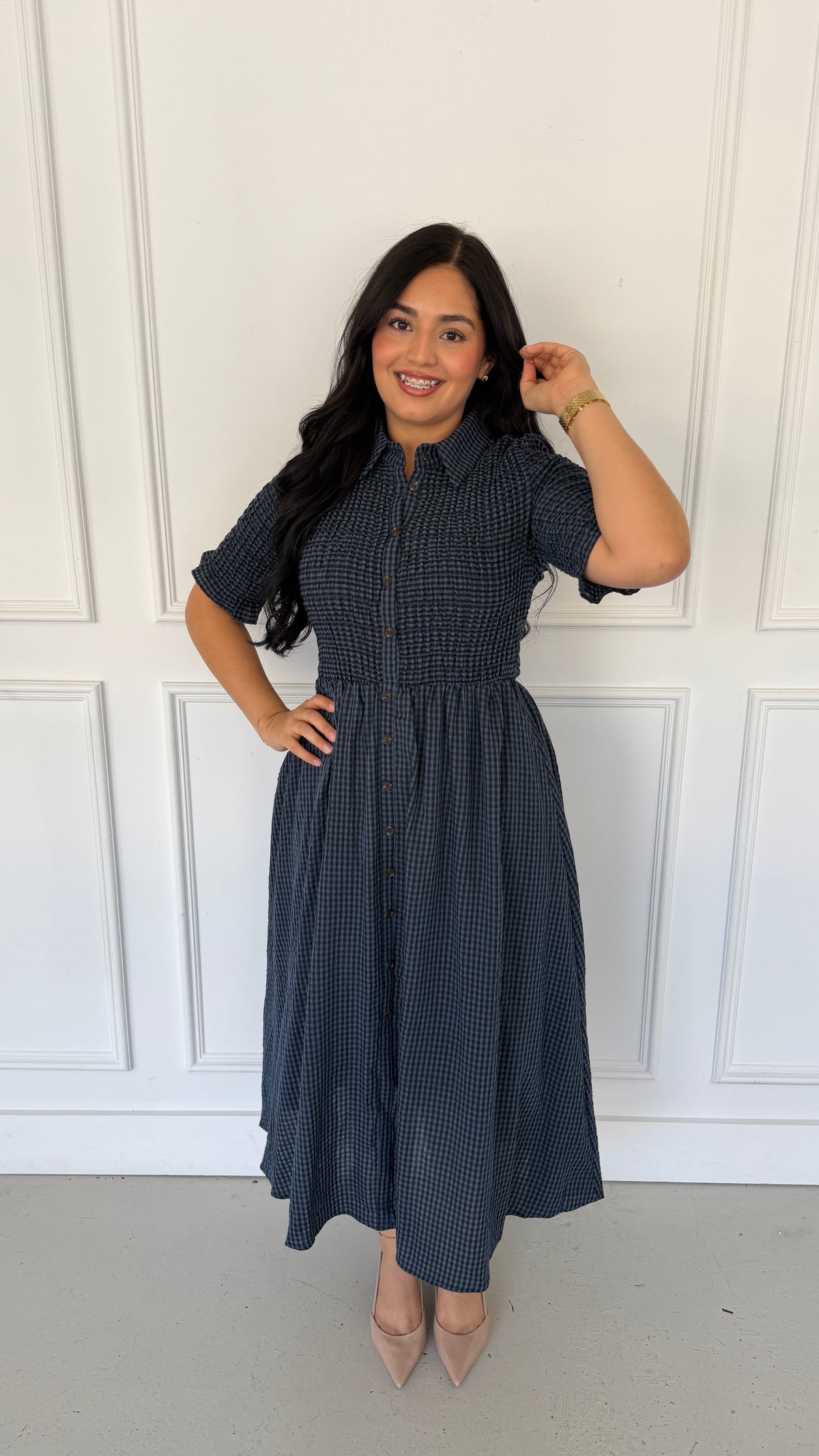 MABLE NAVY DRESS