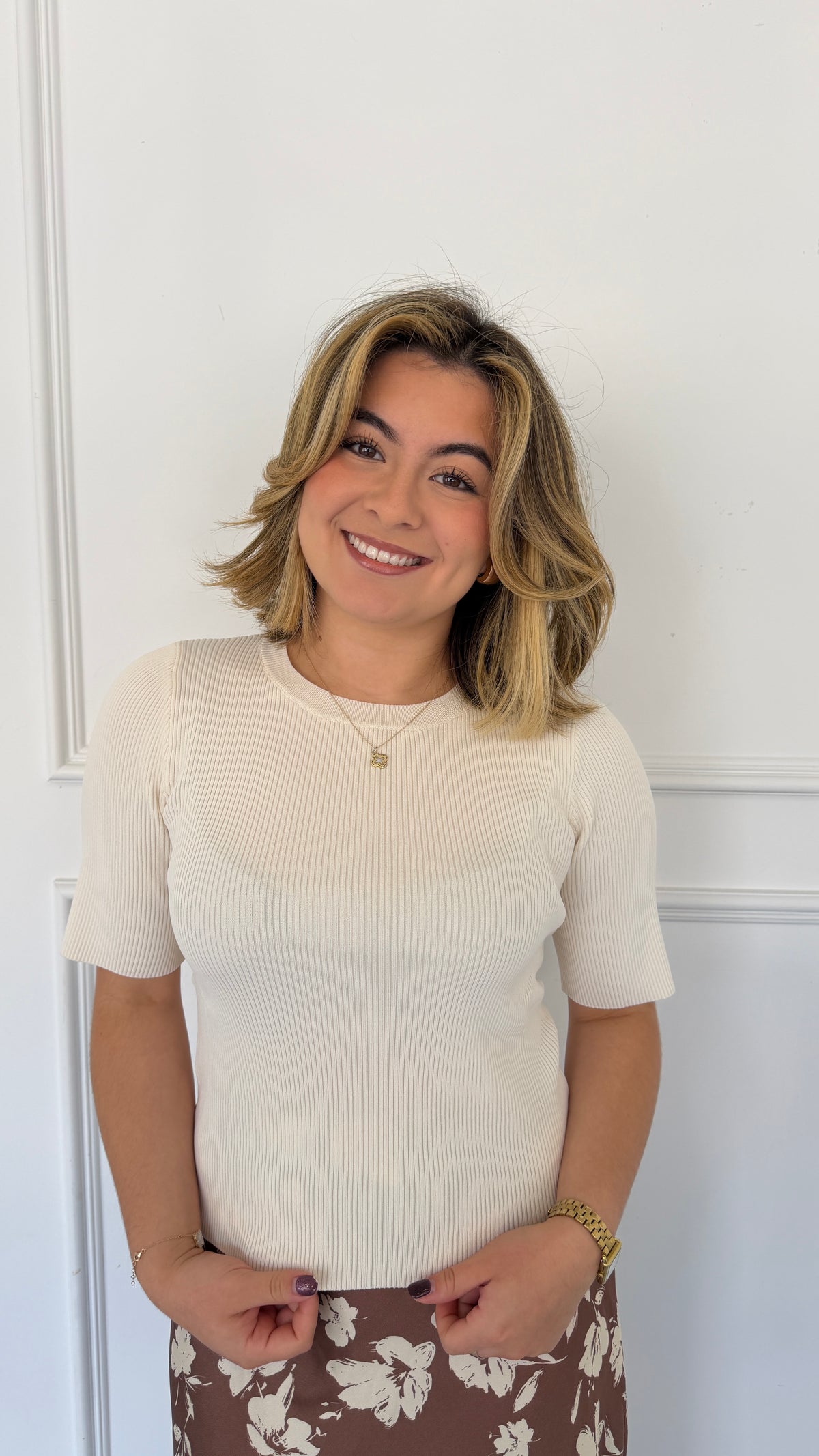 AMELIE CREAM TOP