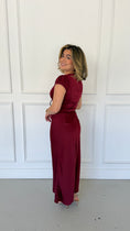 Load image into Gallery viewer, CAROLINE WINE DRESS
