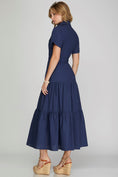 Load image into Gallery viewer, Lenore Blue Maxi Dress
