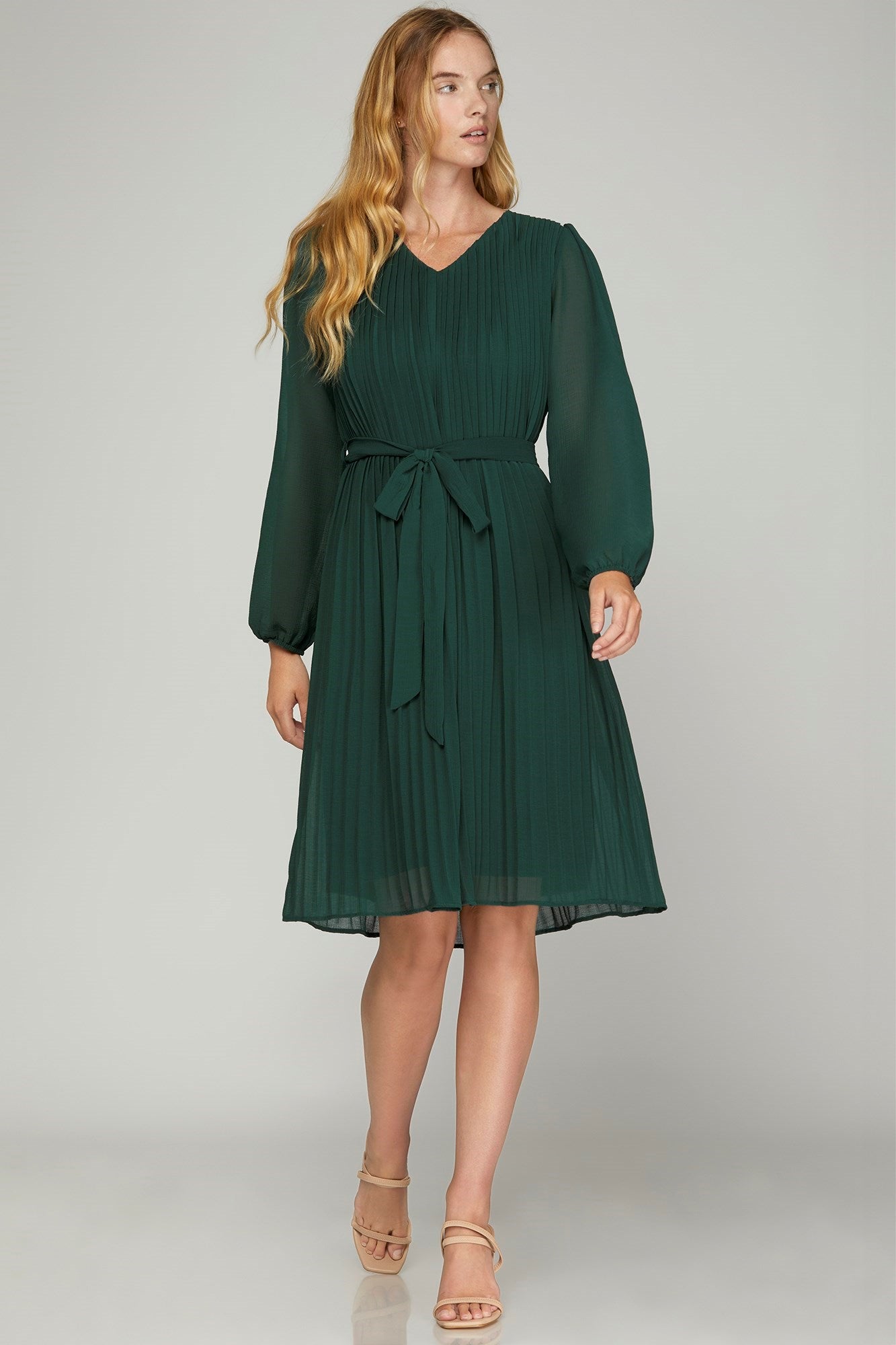 Keila Green Midi Dress