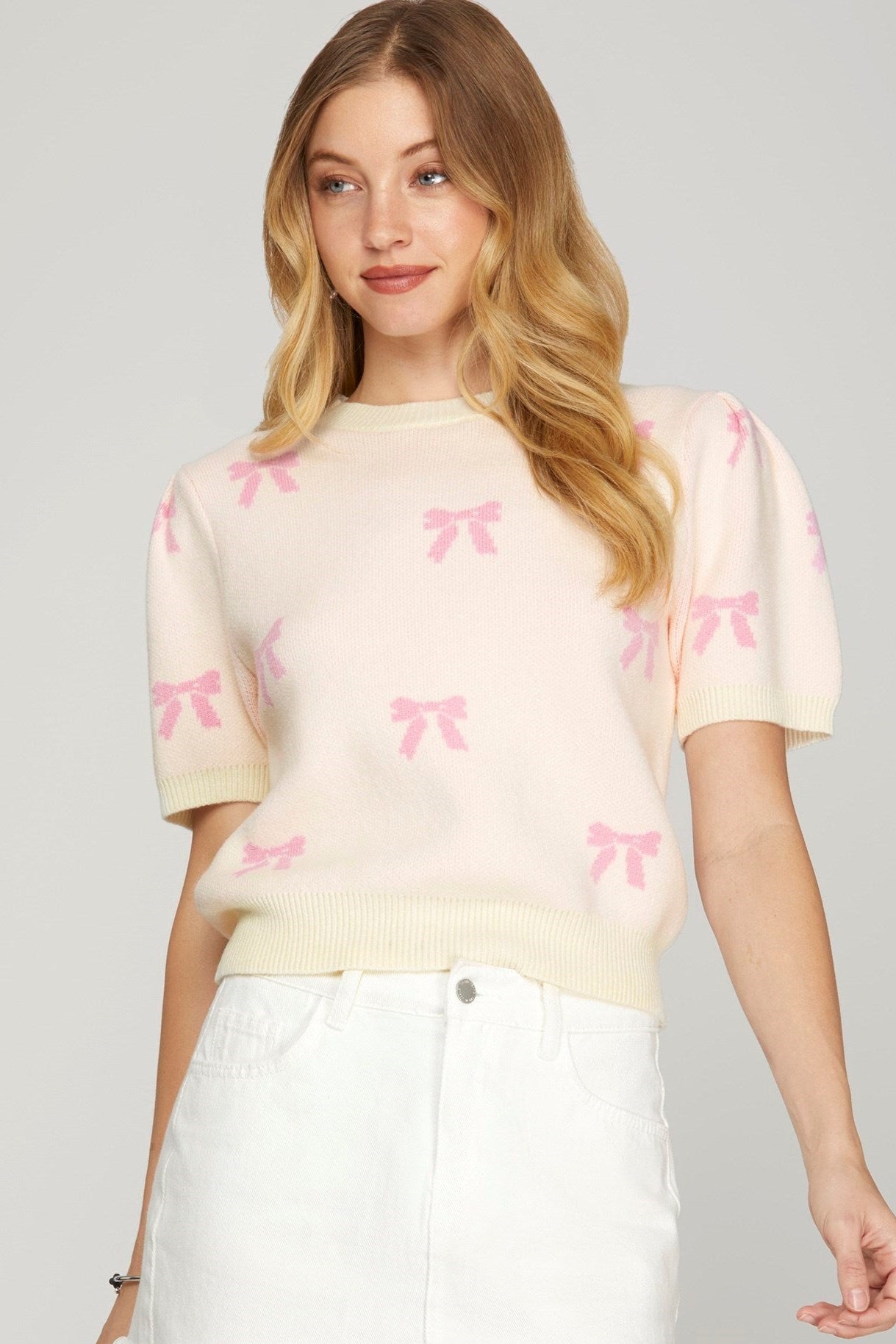 Zinnia Pink Sweater Top