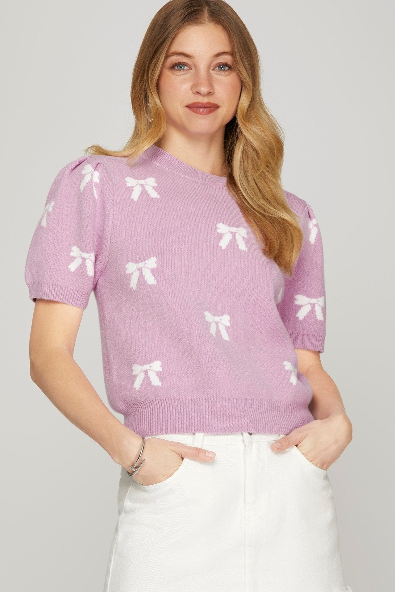 Zinnia Lilac Sweater Top