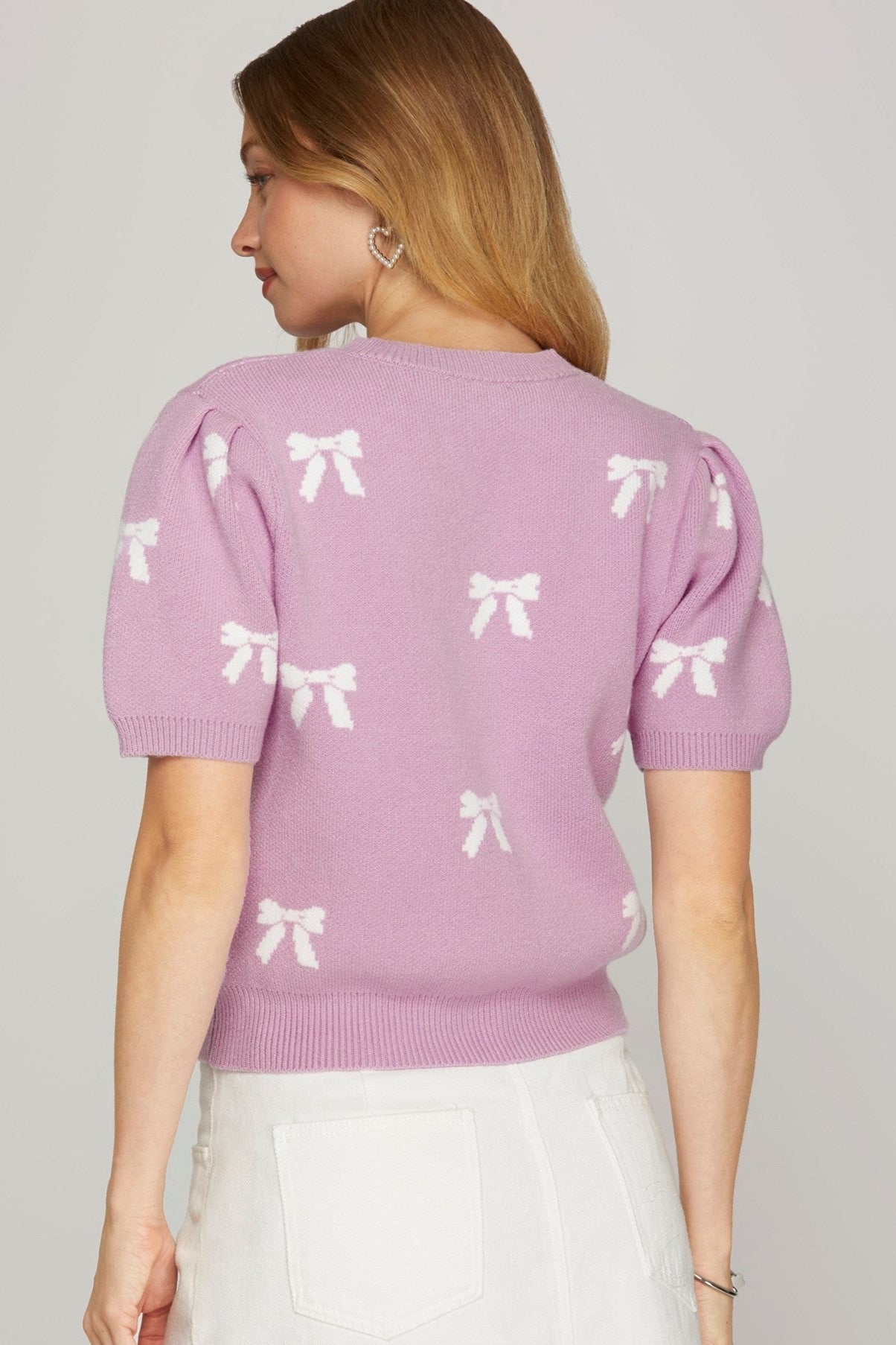 Zinnia Lilac Sweater Top