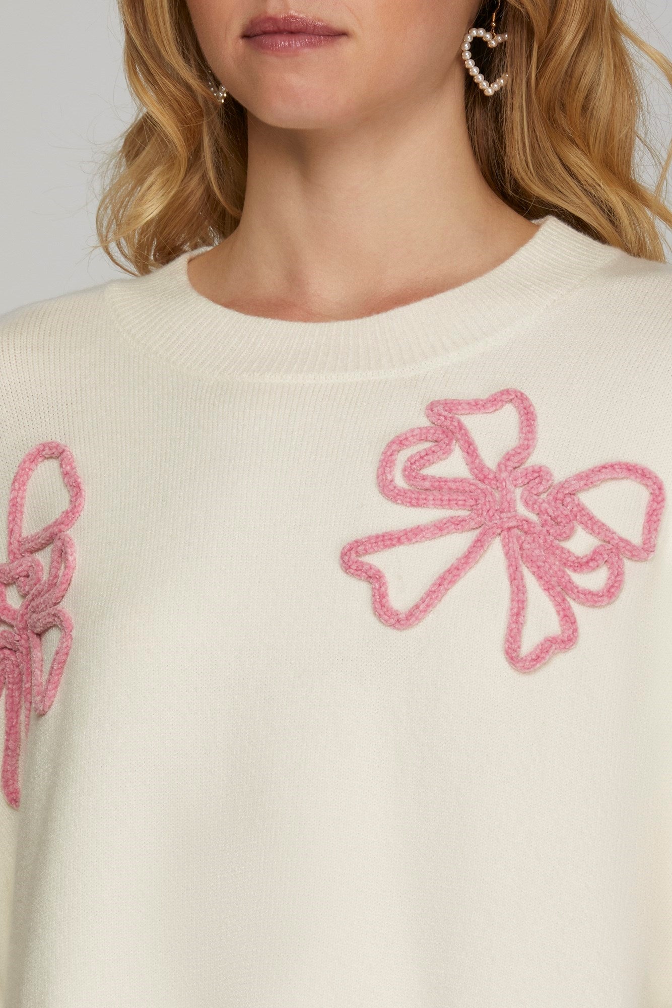 Pink Bow Sweater