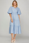Load image into Gallery viewer, Mellanie Blue Midi Dress
