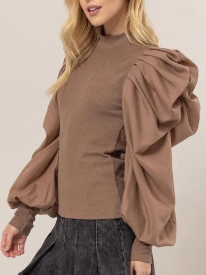 Mocha Bubble Top