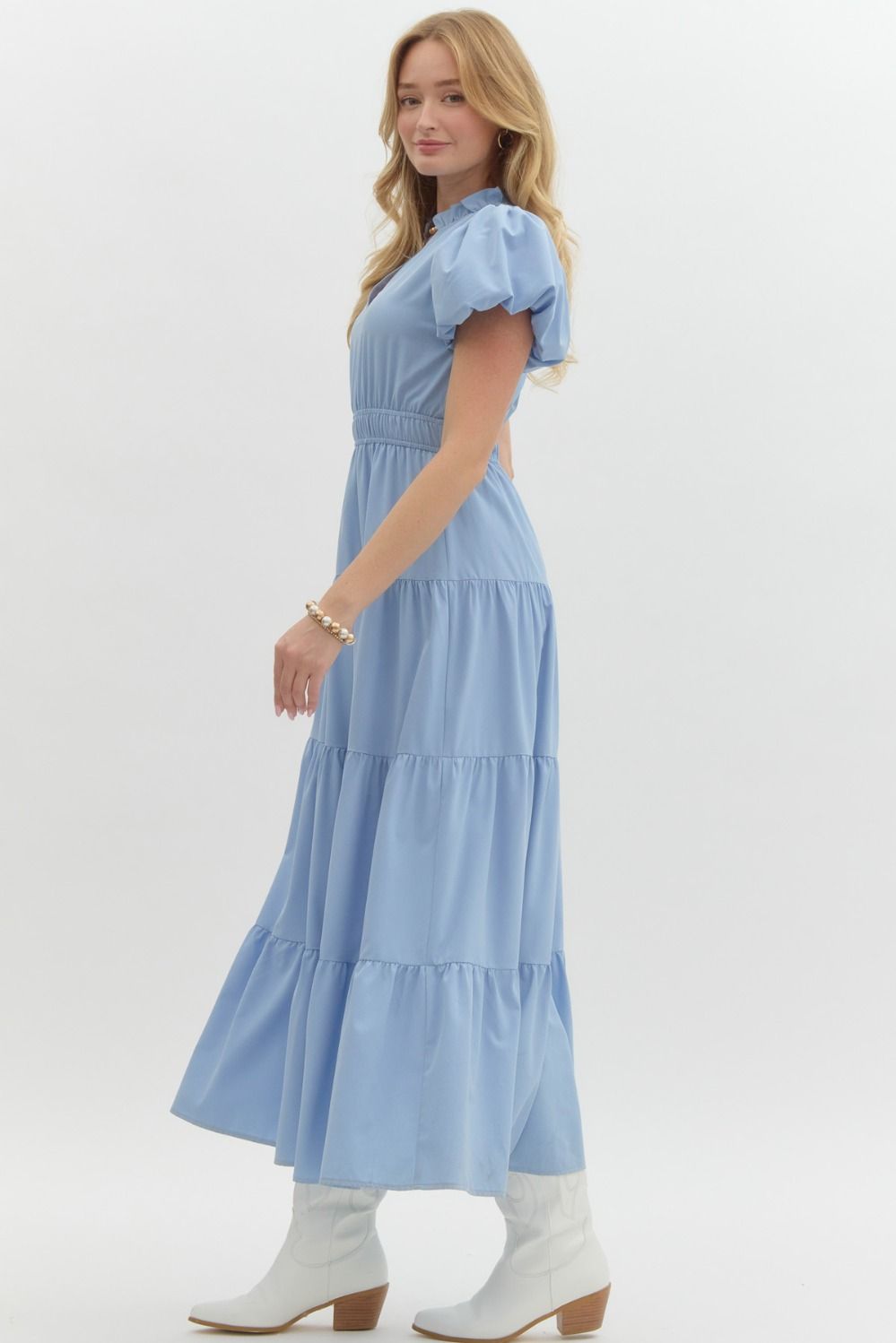 Danna Lt/Blue Maxi Dress