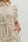 Load image into Gallery viewer, Botanical Flowers Midi dress

