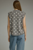 Load image into Gallery viewer, Dottie bloom gray swater top
