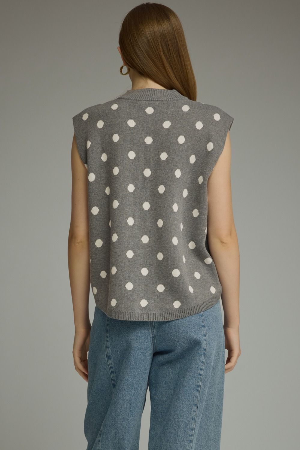 Dottie bloom gray swater top